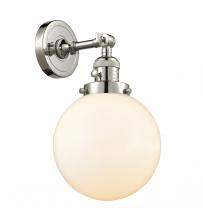 Innovations Lighting 203SW-PN-G201-8-LED - Beacon - 1 Light - 8 inch - Polished Nickel - Adjustable Sconce