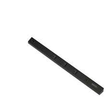 American Lighting ATOM-120V-30-BK - ATOM 30INCH POWER STRIP, BLACK FINISH, 3 20A TR RECEPTACLES, 2 USB, 1 RESET SWITCH